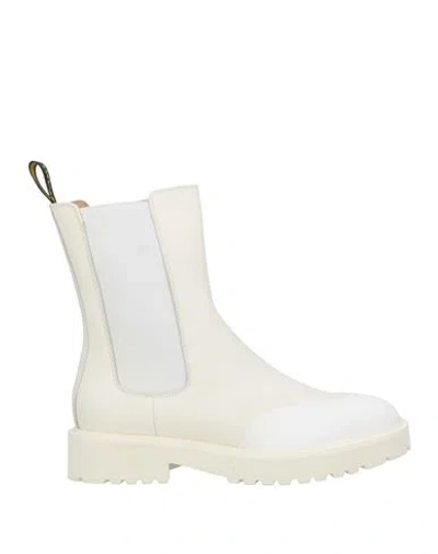Doucal's Woman Ankle Boots White Size 9.5 Leather