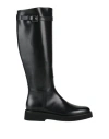 Doucal's Woman Boot Black Size 6 Leather In Black