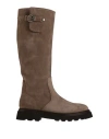 Doucal's Woman Boot Taupe Size 5.5 Leather In Grey
