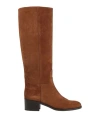 Doucal's Woman Boot Tan Size 8 Leather In Brown