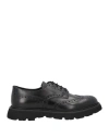 Doucal's Woman Lace-up Shoes Black Size 11.5 Leather In Black