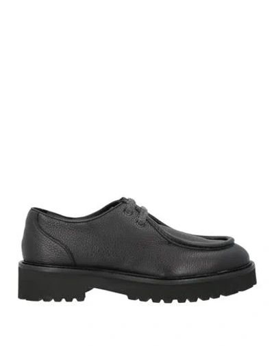 Doucal's Woman Lace-up Shoes Black Size 5 Leather