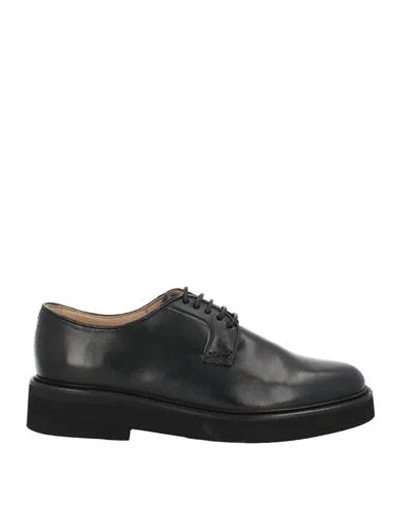 Doucal's Woman Lace-up Shoes Black Size 7.5 Leather