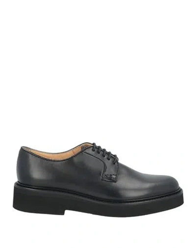 Doucal's Woman Lace-up Shoes Black Size 8 Leather