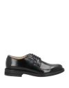 Doucal's Woman Lace-up Shoes Black Size 6 Soft Leather