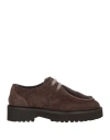Doucal's Woman Lace-up Shoes Dark Brown Size 7 Leather In Brown