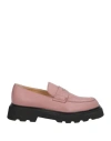 Doucal's Woman Loafers Antique Rose Size 8 Leather