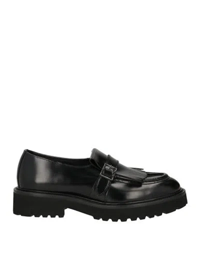 Doucal's Woman Loafers Black Size 8.5 Leather