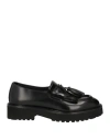 Doucal's Woman Loafers Black Size 8.5 Leather In Black