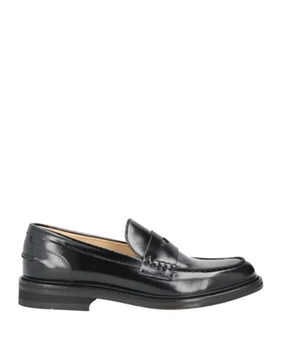 Doucal's Woman Loafers Black Size 7.5 Soft Leather