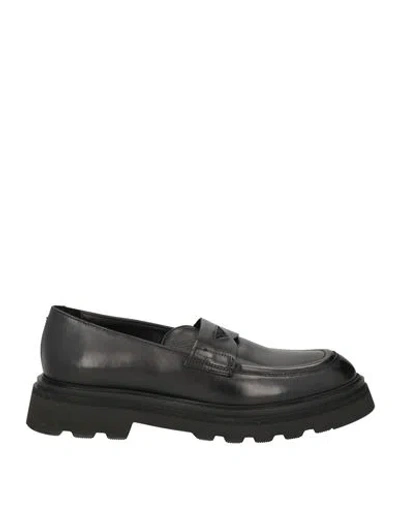 Doucal's Woman Loafers Black Size 6.5 Leather