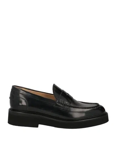 Doucal's Woman Loafers Black Size 8 Leather