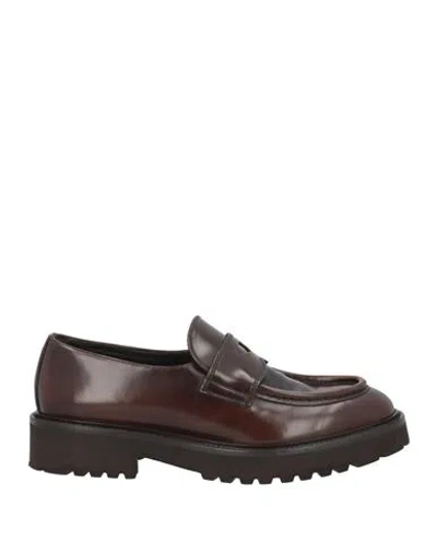 Doucal's Woman Loafers Chocolate Brown Size 6 Leather