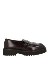 Doucal's Woman Loafers Dark Brown Size 8 Leather