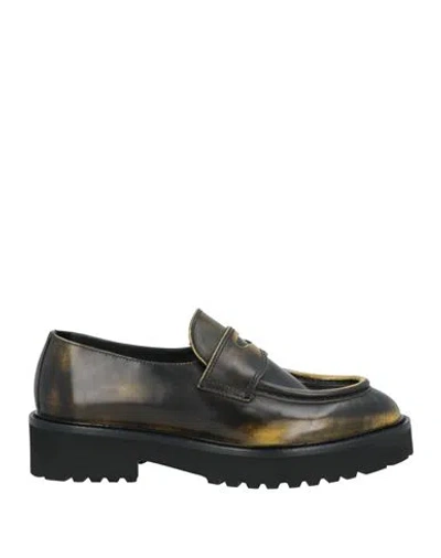 Doucal's Woman Loafers Dark Green Size 6.5 Leather