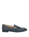 DOUCAL'S DOUCAL'S WOMAN LOAFERS MIDNIGHT BLUE SIZE 7.5 LEATHER