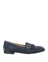Doucal's Woman Loafers Navy Size 7.5 Leather In Navy Blue