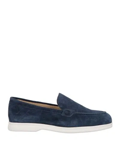 DOUCAL'S DOUCAL'S WOMAN LOAFERS NAVY SIZE 8 LEATHER