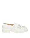 Doucal's Woman Loafers Off White Size 10 Leather