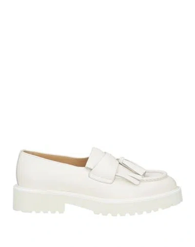 Doucal's Woman Loafers Off White Size 10 Leather