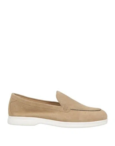 DOUCAL'S DOUCAL'S WOMAN LOAFERS SAND SIZE 8 LEATHER
