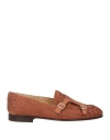 Doucal's Woman Loafers Tan Size 5.5 Leather In Brown
