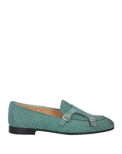 DOUCAL'S DOUCAL'S WOMAN LOAFERS TURQUOISE SIZE 6.5 LEATHER