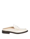 Doucal's Woman Mules & Clogs Cream Size 8 Leather In White