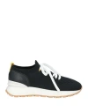 Doucal's Knitted-upper Chunky Sneakers In Black
