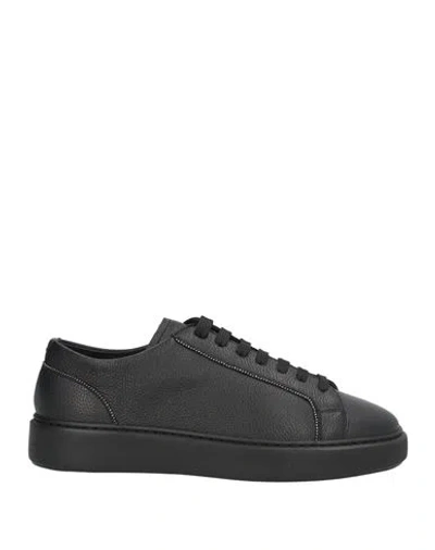 Doucal's Woman Sneakers Black Size 8 Leather