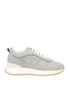 Doucal's Woman Sneakers Grey Size 8 Leather