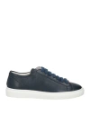 Doucal's Woman Sneakers Navy Size 8 Leather In Navy Blue