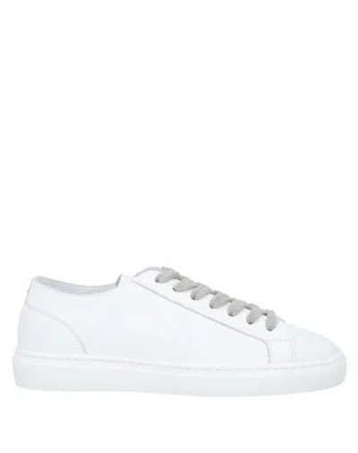 Doucal's Woman Sneakers White Size 7.5 Soft Leather