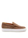 Doucal's Doucals Moccasin In Vision Color Suede In Marsh