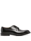 Doucal's Almond-toe Leather Derby Shoes In Brown