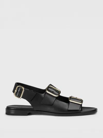 Doucal's Flat Sandals  Woman Color Black In Schwarz