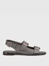 Doucal's Buckled Sandals In Grey
