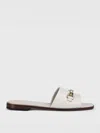 Doucal's Leather Mules In White