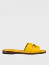 Doucal's Flat Sandals  Woman Color Yellow In Gelb