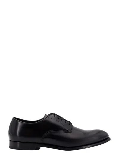 Doucal's Horse Lace-up Shoe In Black