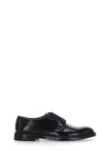 Doucal's Almond-toe Leather Derby Shoes In Black