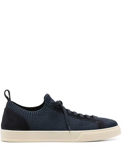 Doucal's Knitted Sneakers In Blue