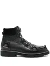 Doucal's Lace-up Boots In 黑色