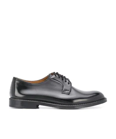 DOUCAL'S DOUCAL'S ROUND TOE LACE-UP SHOES