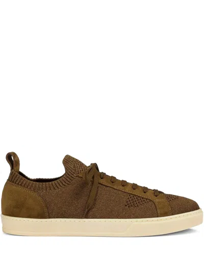 Doucal's Lace-up Sneakers In Brown