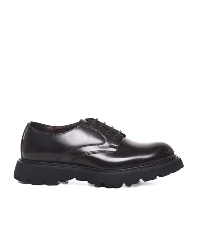 Doucal's Laced Derby Shoes In Black