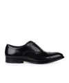 Doucal's High-shine Black Oxford Shoes With Lace-up Fastening In Black