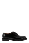 Doucal's Man Lace-up Shoes Midnight Blue Size 6.5 Soft Leather In Black