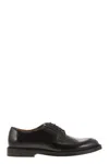 Doucal's Man Lace-up Shoes Midnight Blue Size 6.5 Soft Leather In Black