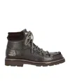 Doucal's Lacing Short Boots In Black